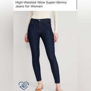 NWT! Old Navy High-Waisted Wow Super-Skinny Jeans for Women
